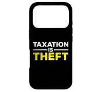 Carcasa para iPhone 17 Pro La tributación es Robo Sarcástico Dicho Irónico Meme Temporada de Impuestos