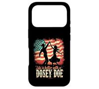 Carcasa para iPhone 17 Pro La Vida es Mejor con una Danza Cuadrada de Dosey Doe