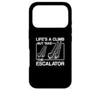 Carcasa para iPhone 17 Pro La Vida es una Subida, Pero Toma la Escalera mecánica para mecánica de escaleras mecánicas