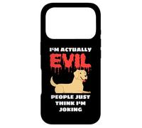 Carcasa para iPhone 17 Pro Labrador I'm Actually Evil People Just Think I'm Joking