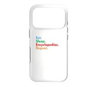 Carcasa para iPhone 17 Pro Las enciclopedias de Comer sueño se repiten para los Amantes de la enciclopedia