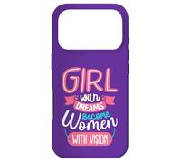 Carcasa para iPhone 17 Pro Las niñas con sueños se convierten en Mujeres con visión
