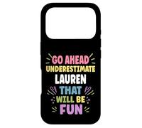 Carcasa para iPhone 17 Pro Lauren Personalized Women's Gift Custom Lauren