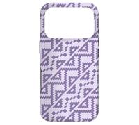 Carcasa para iPhone 17 Pro Lavender Purple Triangle Zigzag Geometric Abstract Pattern