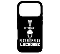 Carcasa para iPhone 17 Pro LAX Game Can't Play Nice Play Lacrosse Apparel Goat Lacrosse