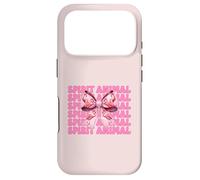 Carcasa para iPhone 17 Pro Lazo Rosa con Forma de Coqueta Spirit Animal Flamingo para niña y mamá