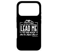 Carcasa para iPhone 17 Pro Lead me to The Rock That is Higher Than I Salmo 61:2 Diseño