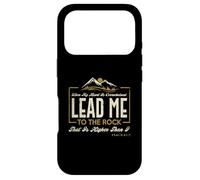 Carcasa para iPhone 17 Pro Lead me to The Rock That is Higher Than I Salmo 61:2 Diseño