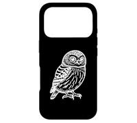 Carcasa para iPhone 17 Pro Lechuza Arte Lineal Observador de Aves