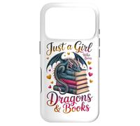 Carcasa para iPhone 17 Pro Lector de Ratones de Biblioteca Solo una Chica Que ama los Dragones y los Libros