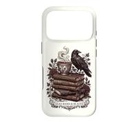 Carcasa para iPhone 17 Pro Lee Libros y sé Amable Dark Academia Literatura clásica Cuervo