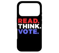 Carcasa para iPhone 17 Pro Leer Piense Vote 2026 Elecciones Votantes Votantes