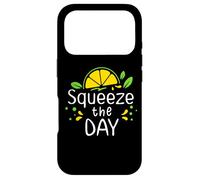Carcasa para iPhone 17 Pro Lemon Coffee Squeeze The Day Sign,When Life Gives You Lemons