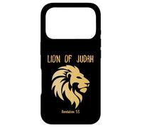 Carcasa para iPhone 17 Pro León de Judá Revelación Cristiana 5:5 Versículo de la Biblia de Fe