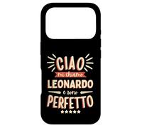 Carcasa para iPhone 17 Pro Leonardo Idea Regalo Personalizzata Nome Divertente