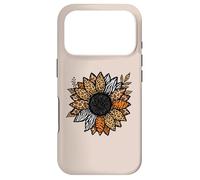 Carcasa para iPhone 17 Pro Leopard Animal Print Sunflower Flower Safari Boho Aesthetic