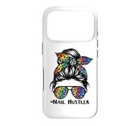 Carcasa para iPhone 17 Pro Leopard Rainbow Nail Hustler Nail Tech Techniques Nail Boss