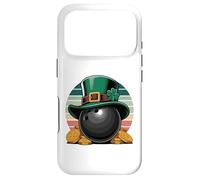 Carcasa para iPhone 17 Pro Leprechaun Bowling Ball St. Patrick's Day Gold
