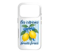 Carcasa para iPhone 17 Pro Les citrons Limones Franceses Estética Coqueta Verano Vintage