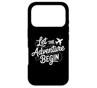 Carcasa para iPhone 17 Pro Let The Adventure Begin Airplane Flight Travel