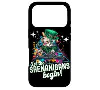 Carcasa para iPhone 17 Pro Let The Shenanigans Begin! DJ Cat Music St Patrick’s Humor