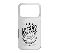 Carcasa para iPhone 17 Pro Let Us Go Bananas Plátanos Amarillos Kawaii Bananas Divertidas
