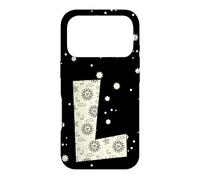Carcasa para iPhone 17 Pro Letra Celestial L Sol Luna Alfabeto Vintage