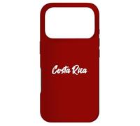 Carcasa para iPhone 17 Pro Letras Palabra Costa Rica en Linda Fuente Blanca