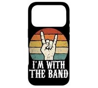 Carcasa para iPhone 17 Pro Letrero de Rock con Texto en inglés I'm with The Band