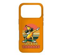 Carcasa para iPhone 17 Pro Let's Go Bananas Amarillo Bananas Fruta Lindo Kawaii Vintage