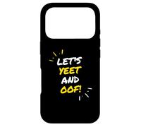 Carcasa para iPhone 17 Pro Let's Yeet and Oof Funny Video Game Meme Gift For Gamer Kids
