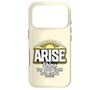 Carcasa para iPhone 17 Pro Levántate Brilla para tu luz ha venido Isaías 60:1