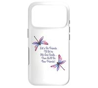 Carcasa para iPhone 17 Pro Libélulas, Seamos Amigos hasta Que Seamos Viejos y seniles BFF