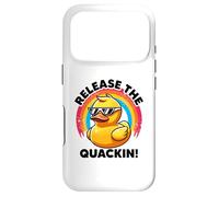 Carcasa para iPhone 17 Pro Libera el Divertido Pato Amarillo de Quackin I Love Duck Lovers
