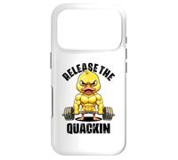 Carcasa para iPhone 17 Pro Libera el Divertido Pato de Levantamiento de Pesas para Amantes del Pato Quackin