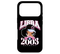 Carcasa para iPhone 17 Pro Libra 2003 Zodiac Year Melanin Skin Afro Diva Rasgos