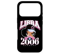 Carcasa para iPhone 17 Pro Libra 2006 Zodiac Year Melanina Skin Afro Diva Rasgos