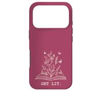 Carcasa para iPhone 17 Pro Library Book Wildflowers Lovers Literature Teacher