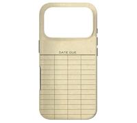 Carcasa para iPhone 17 Pro Library Due Date Cards Blank Return Librarian Vintage