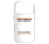 Carcasa para iPhone 17 Pro Libro de visitas para Firmar 40 cumpleaños