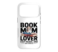 Carcasa para iPhone 17 Pro Libro Mamá Amante De Perros Lecturas Acogedoras Y Abrazos De
