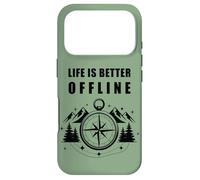 Carcasa para iPhone 17 Pro Life is Better Offline - Camping & Hiking Outdoors Nature