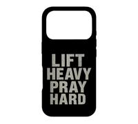 Carcasa para iPhone 17 Pro Lift Heavy Pray Hard - Faith Meets Fitness