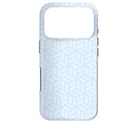 Carcasa para iPhone 17 Pro Light Blue Cubes Geometric Optical Illusion Tranquil Pattern