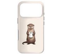 Carcasa para iPhone 17 Pro Linda Nutria sosteniendo Papel higiénico Divertido Humor de baño