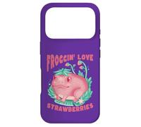 Carcasa para iPhone 17 Pro Linda Rana Froggin' Amor Fresas Dibujos Animados