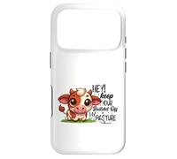 Carcasa para iPhone 17 Pro Linda Vaca Mantener Fuera de mi Pasto