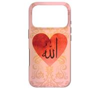 Carcasa para iPhone 17 Pro Lindo Alá caligrafía árabe corazón Islam Signo musulmán