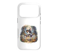 Carcasa para iPhone 17 Pro Lindo Conejo Bruja Halloween Espeluznante Bosque Fantasmas