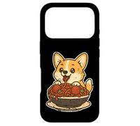 Carcasa para iPhone 17 Pro Lindo Corgi Spaghetti Pasta Lover